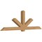 Ekena Millwork Kennewick Timber Gable Bracket, Western Red Cedar, 108"W x 36"H x 5 1/2"D x 5 1/2"F, 8/12 Pitch GBW108X36X0606KEN00SWR - alternate 4